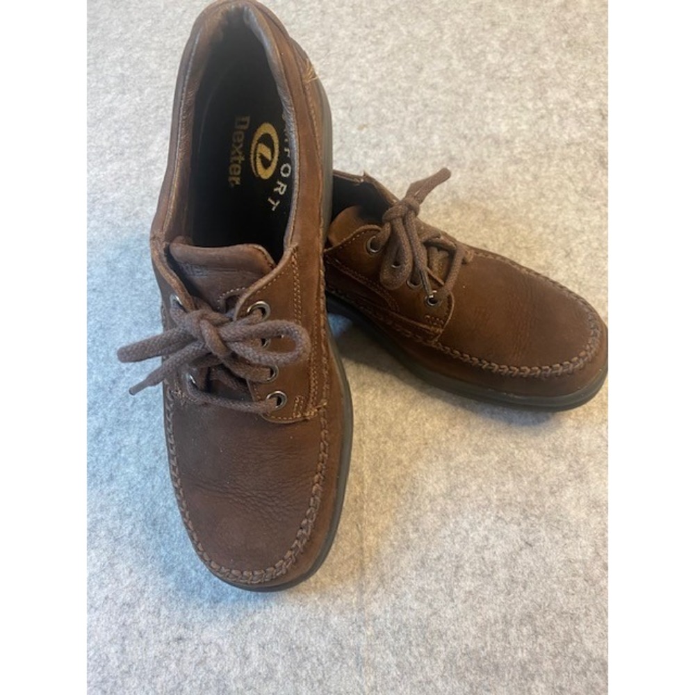 Dexter Comfort Sport Brown‎ Suede Lace Up Casual Loafer Shoes Women's Size 9 N